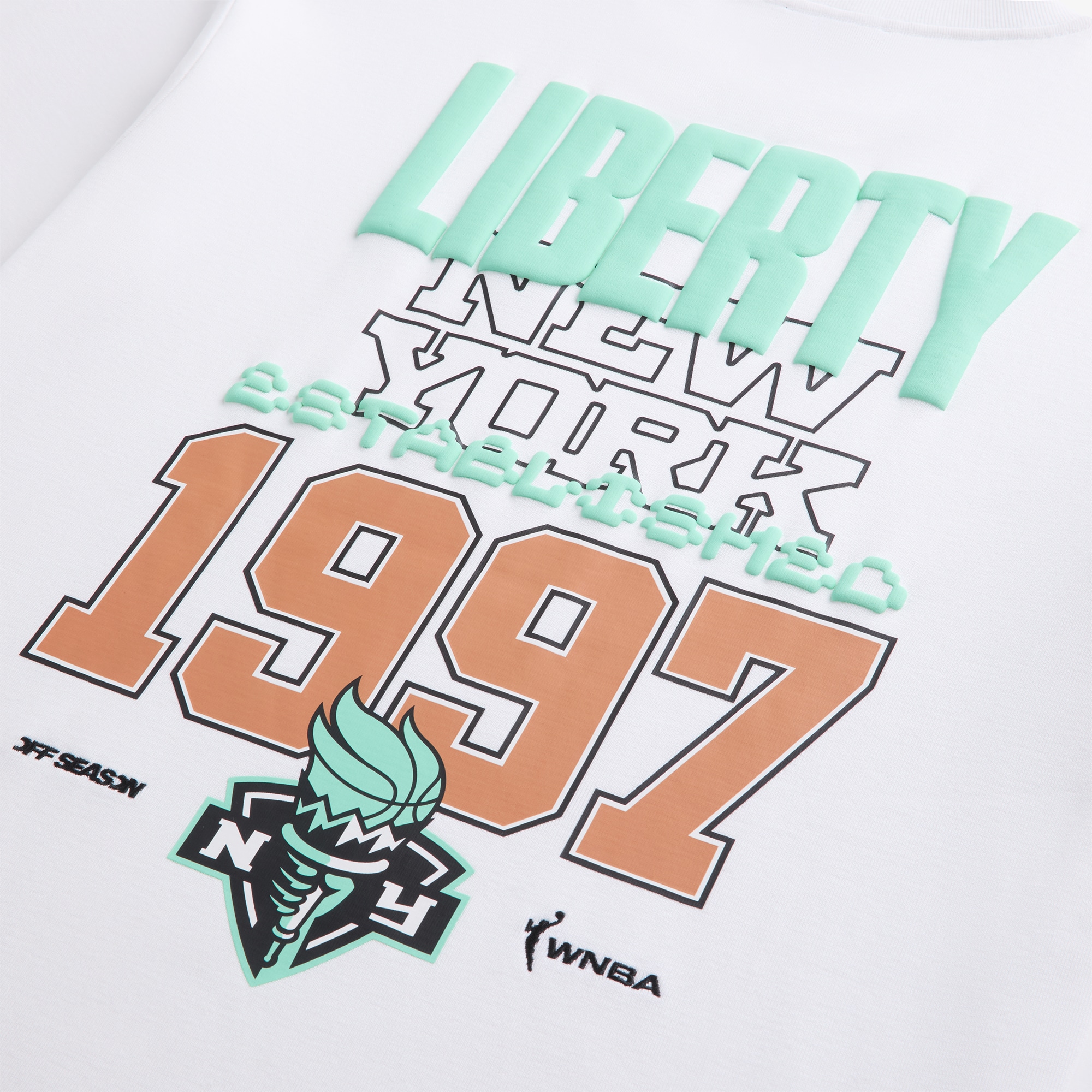 Unisex White New York Liberty Graphic T-Shirt